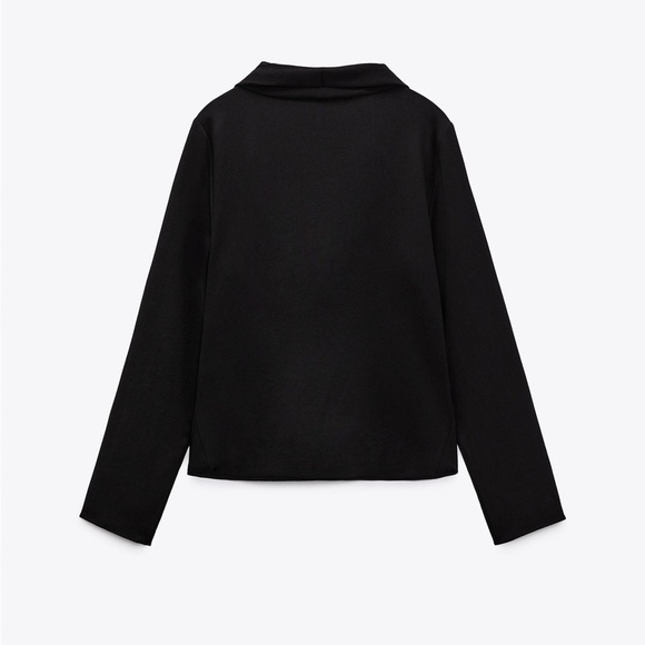 NWT ZARA FLOWY NECKLINE BLOUSE - Picture 2 of 6